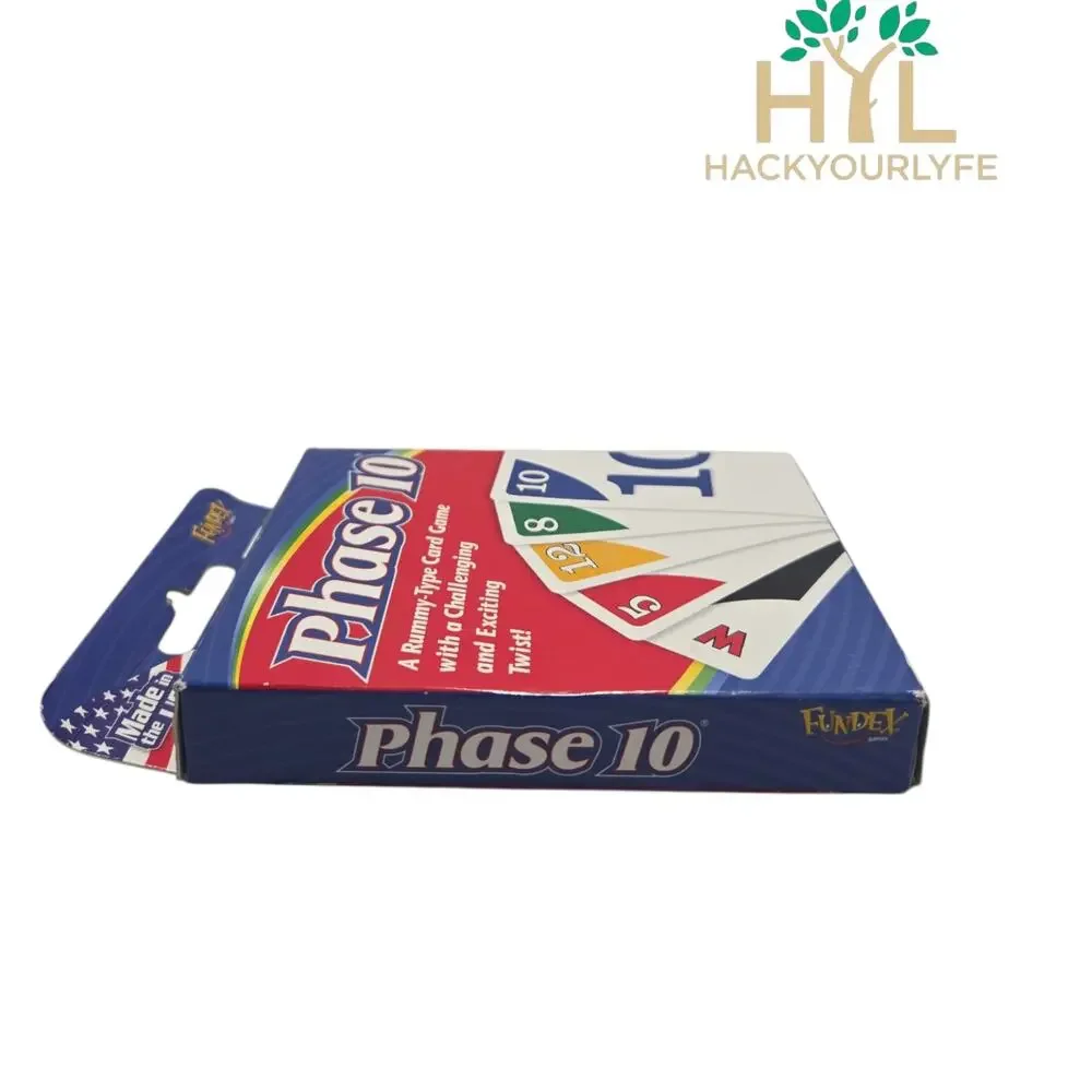 VINTAGE 1998 FUNDEX PHASE 10 CARD GAME FACTORY SEALED NEW RETRO FAMILY NIGHT